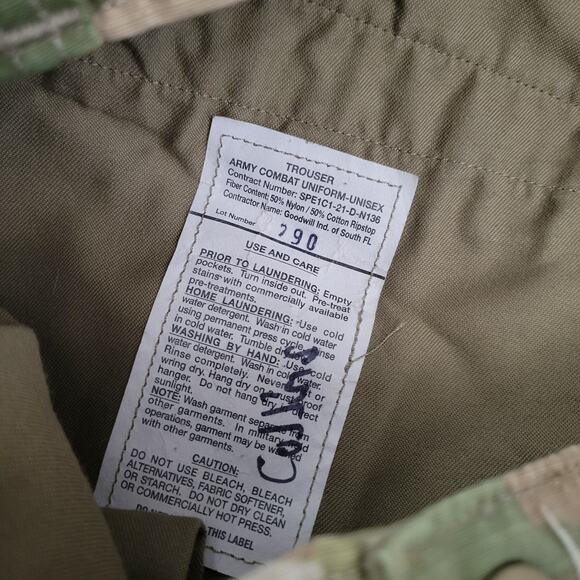 US Army OCP Multicam Combat Pants Ripstop Military Large Xshort 38x28 - Picture 7 of 8